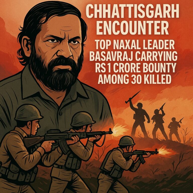 छत्तीसगढ़ नक्सल ऑपरेशन: अबूझमाड़ में 27 नक्सली ढेर, ₹1.5 करोड़ के इनामी बसवराजू की पुष्टि