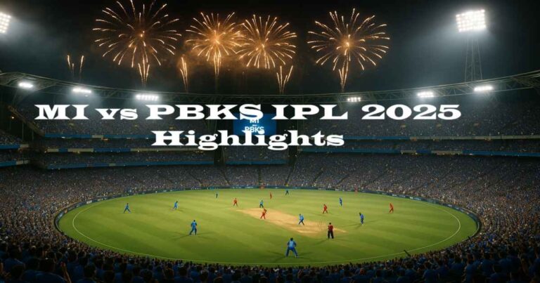MI vs PBKS IPL 2025 हाइलाइट्स