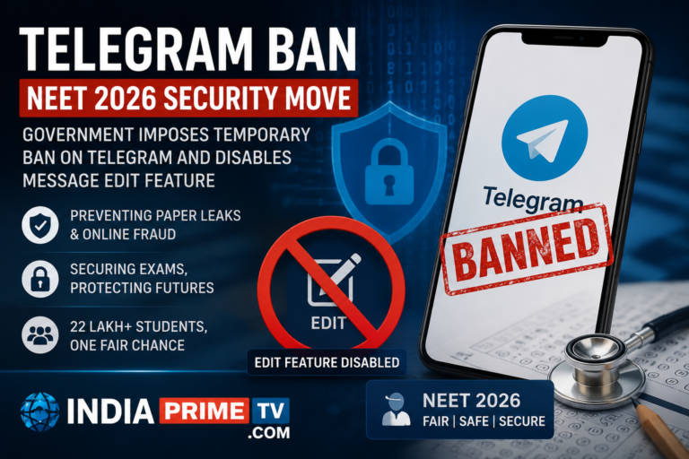 NEET UG 2026, Telegram Ban India, NEET Paper Leak, WhatsApp vs Telegram, NEET Re-Exam 2026, NTA Updates,