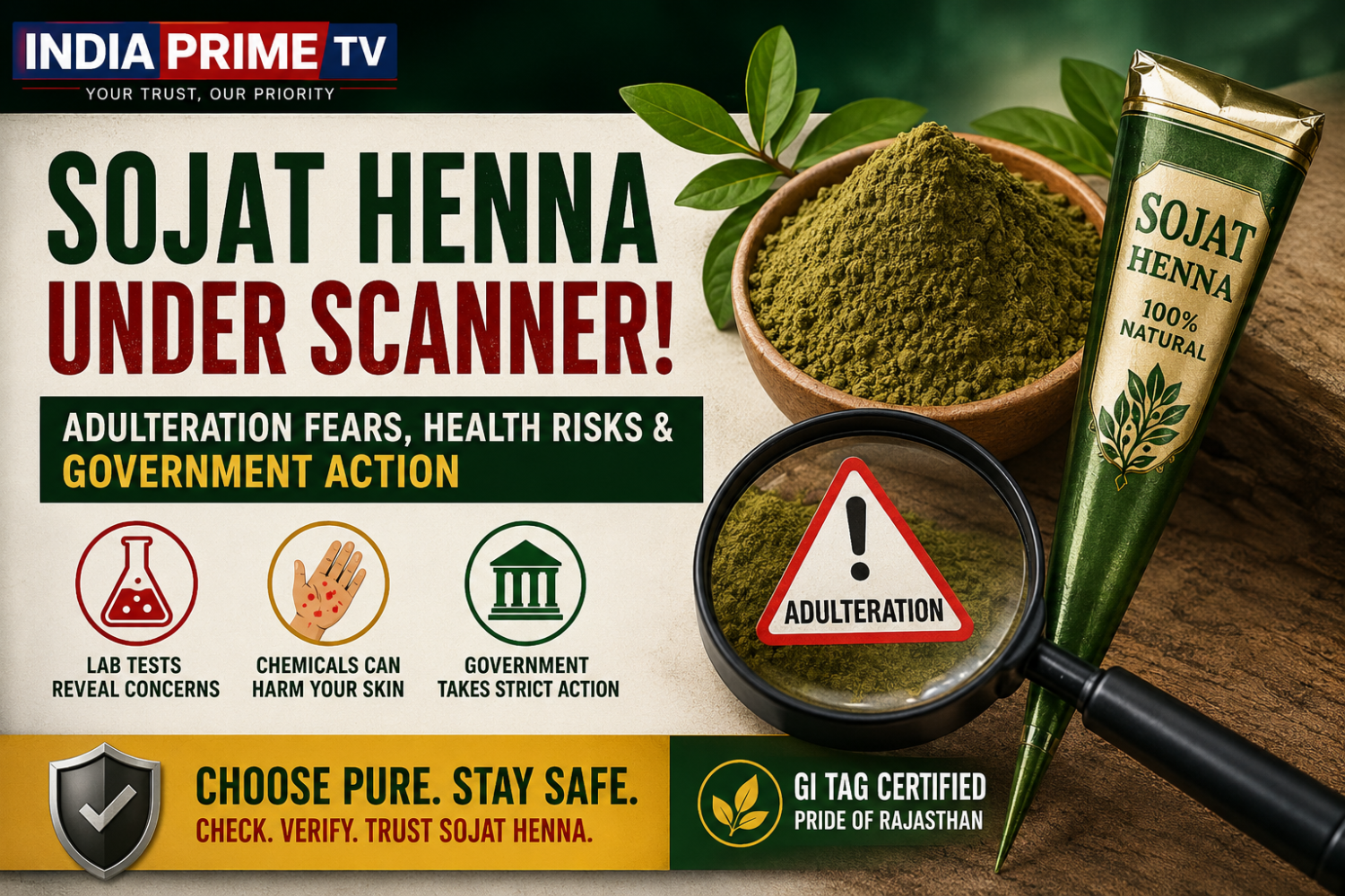 Henna major adulteration concerns