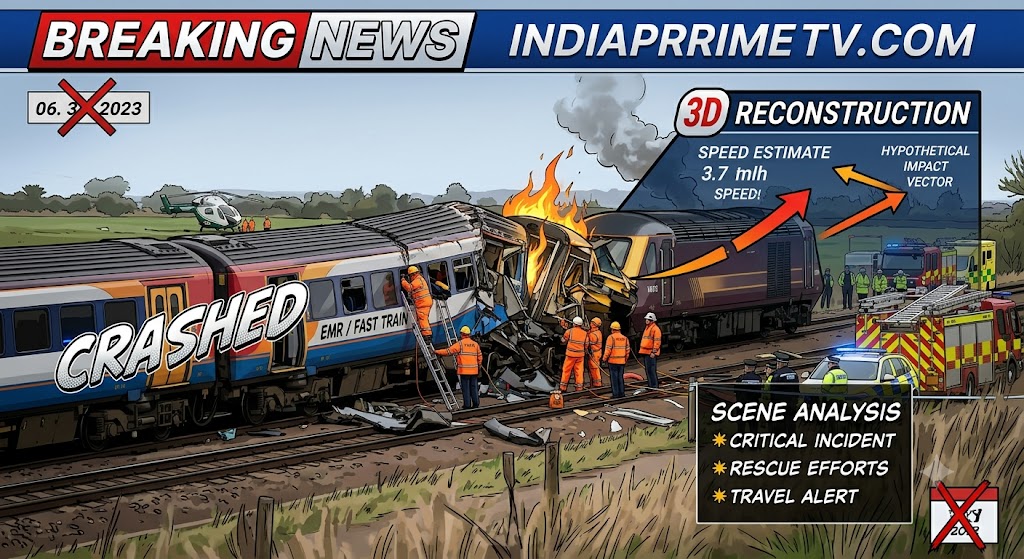 Emergency crews respond to East Midlands Railway train collision near Bedford | बेडफोर्ड के पास ट्रेन हादसे में राहत बचाव दल |