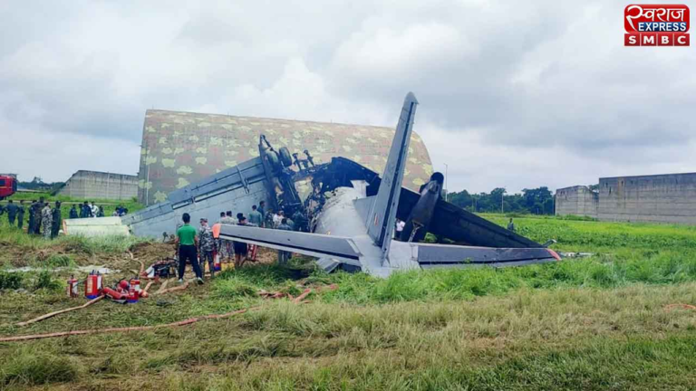 असम के जोरहाट एयरबेस पर वायुसेना का AN-32 विमान क्रैश, दो हिस्सों में टूटकर लगी भीषण आग, रेस्क्यू ऑपरेशन जारी – SwarajDigital.in