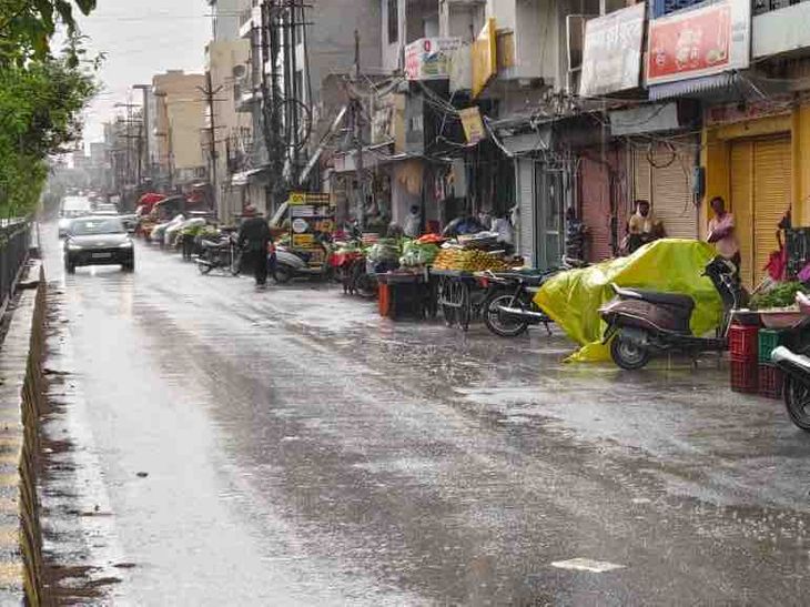 किशनगढ़ में मौसम बदला, 20 मिनट तक बारिश: 12 डिग्री तक गिरा तापमान; आगामी दिनों में भी बारिश का अनुमान – Dainik Bhaskar