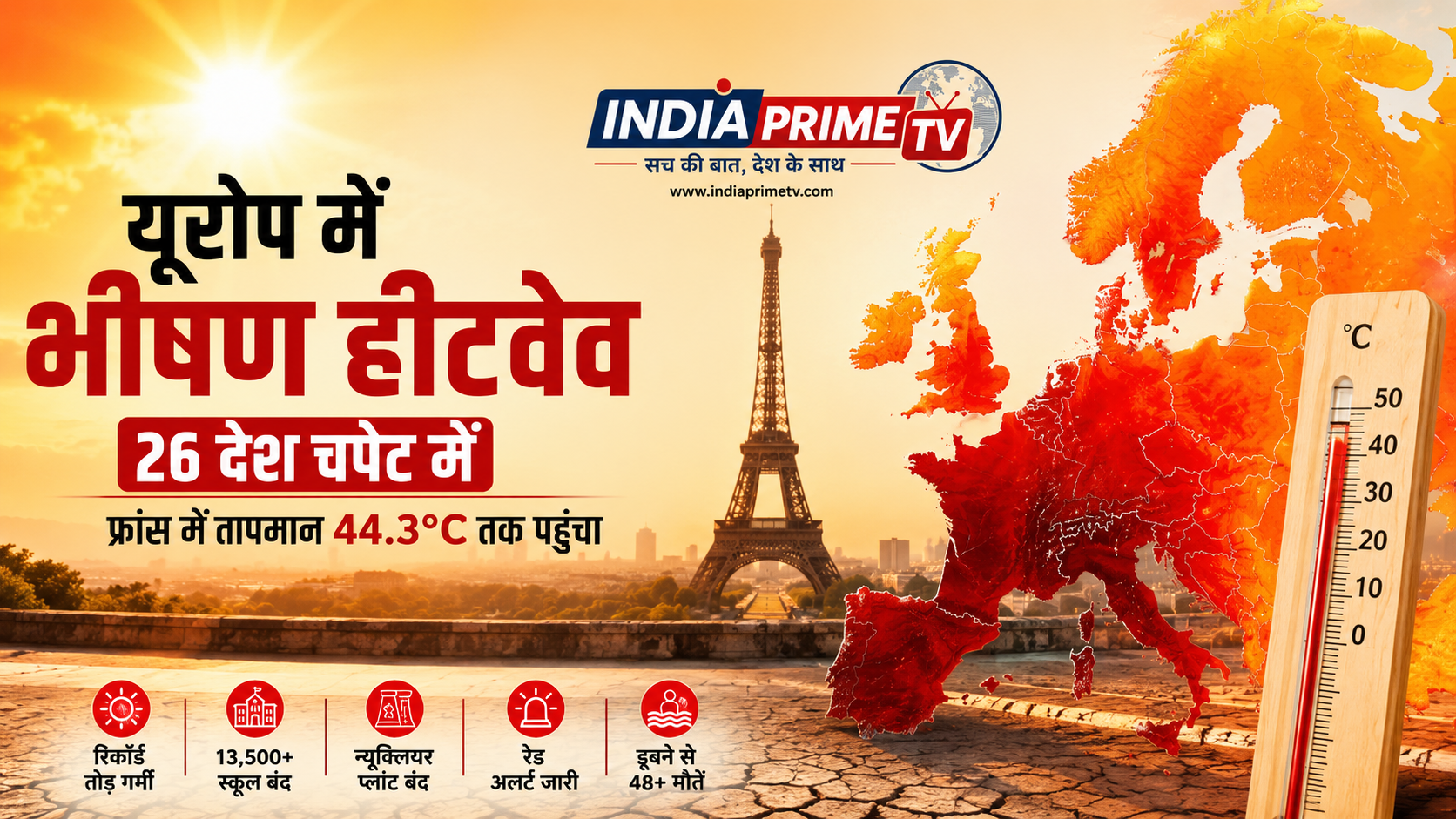 यूरोप में भीषण हीटवेव 2026