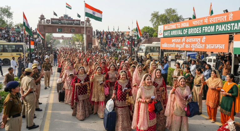 150 पाकिस्तानी दुल्हनें सुरक्षित भारत पहुंच चुकी